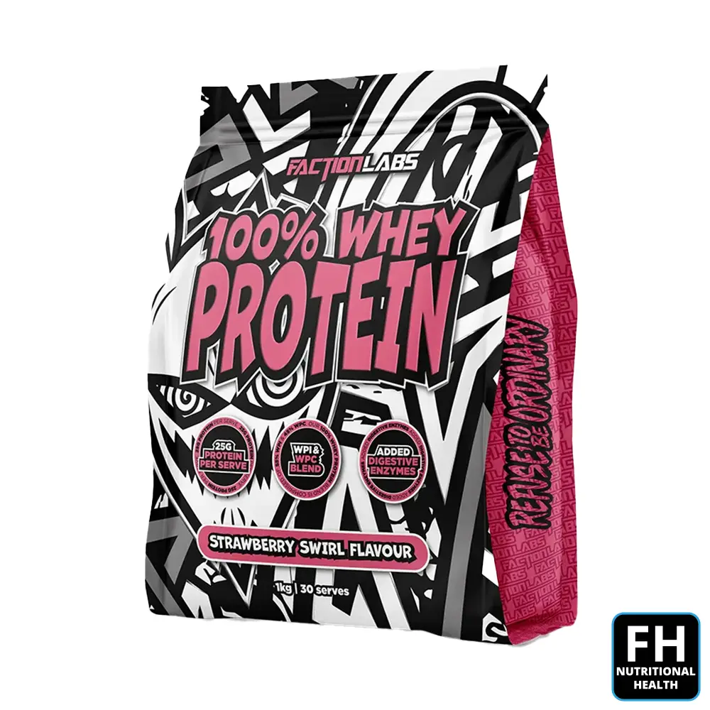 Strawberry Swirl Factional Labs 100% Whey Protein (1kg) NOW available at Functional Health